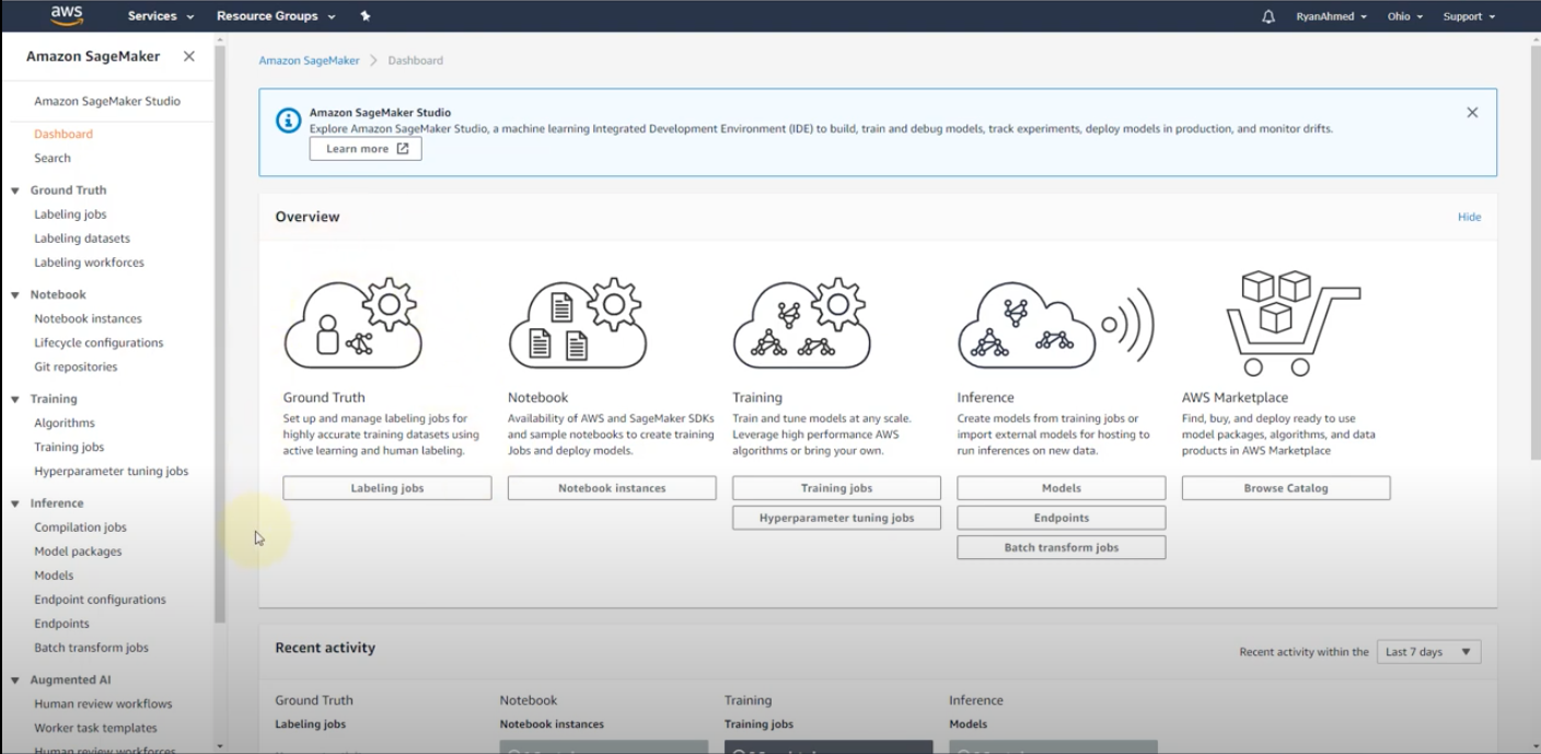 SageMaker Dashboard Overview